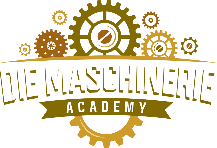Die Maschinerie Academy Logo Die Maschinerie Academy is an online skool community that teaches powerlifting knowledge based on science and experience and makes you stronger.